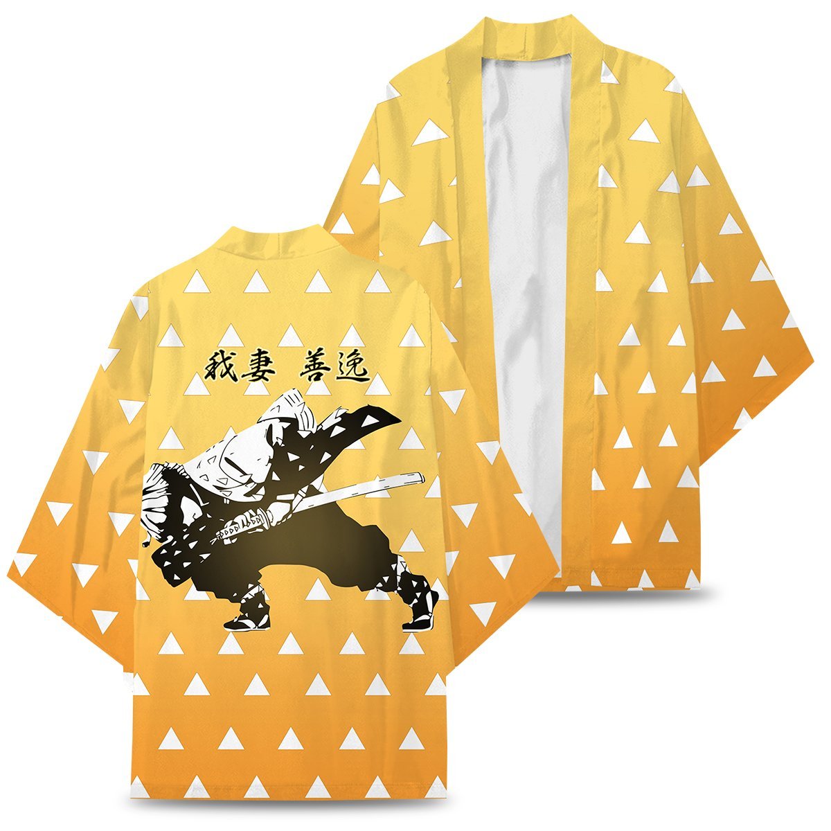 Kimetso No Yaiba Zenitsu Kimono FDM3107 S Official Anime Kimono Merch