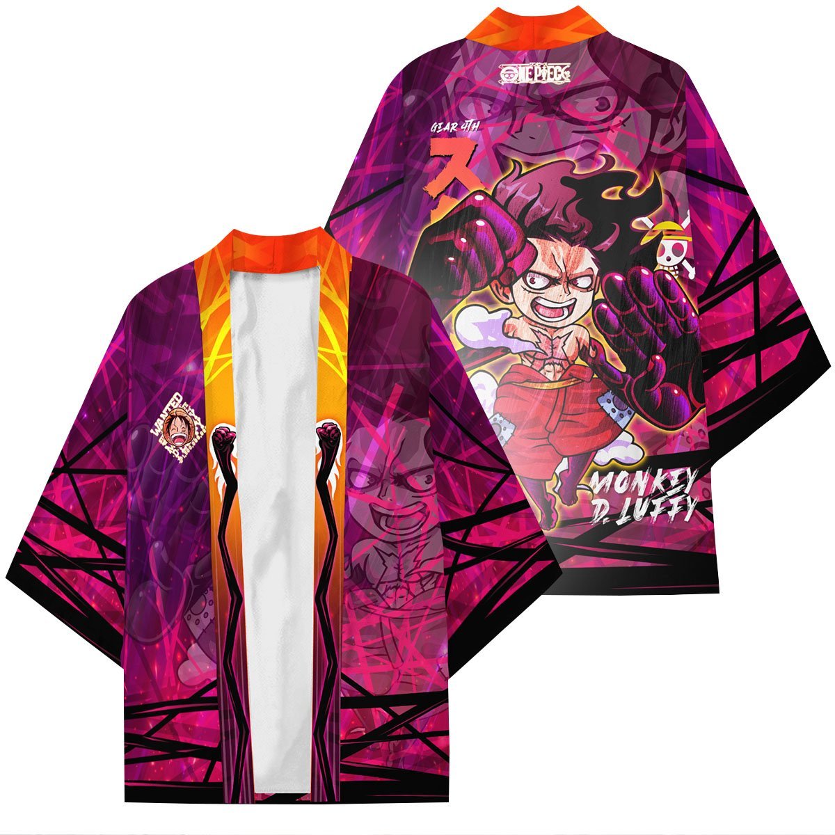Luffy Gear Fourth Kimono FDM3107 S Official Anime Kimono Merch