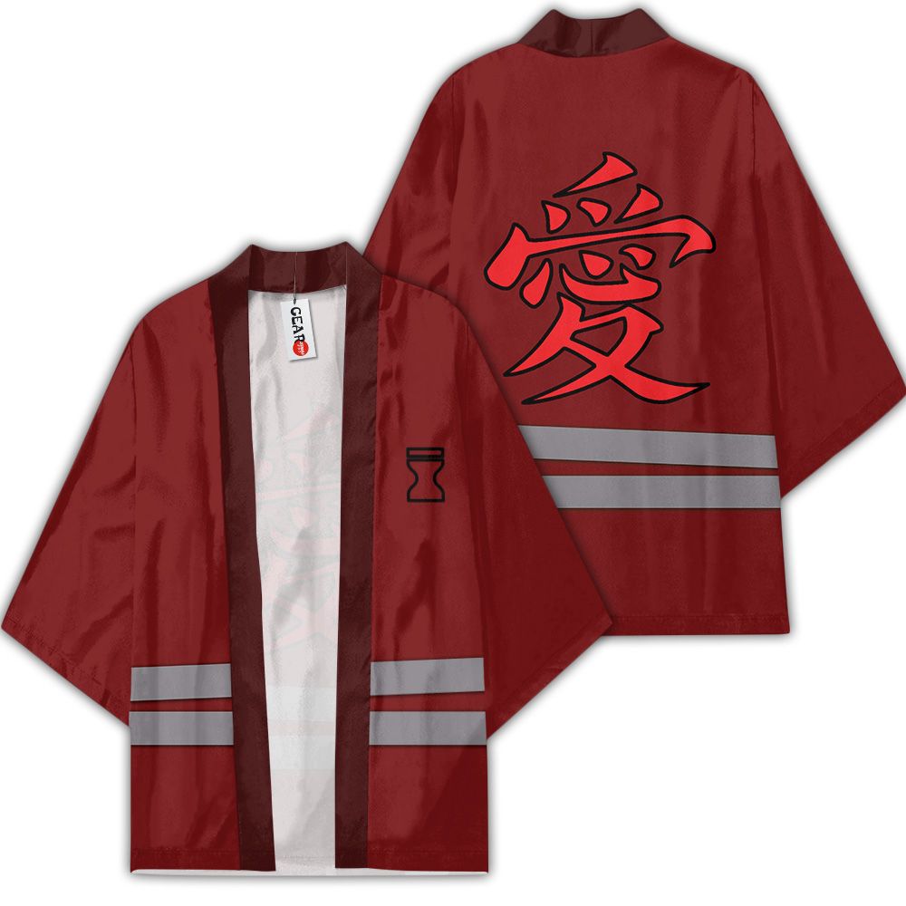 Gaara Kimono Custom Uniform Anime Naruto Merch Clothes GOT1308 Unisex / S Official Anime Kimono Merch