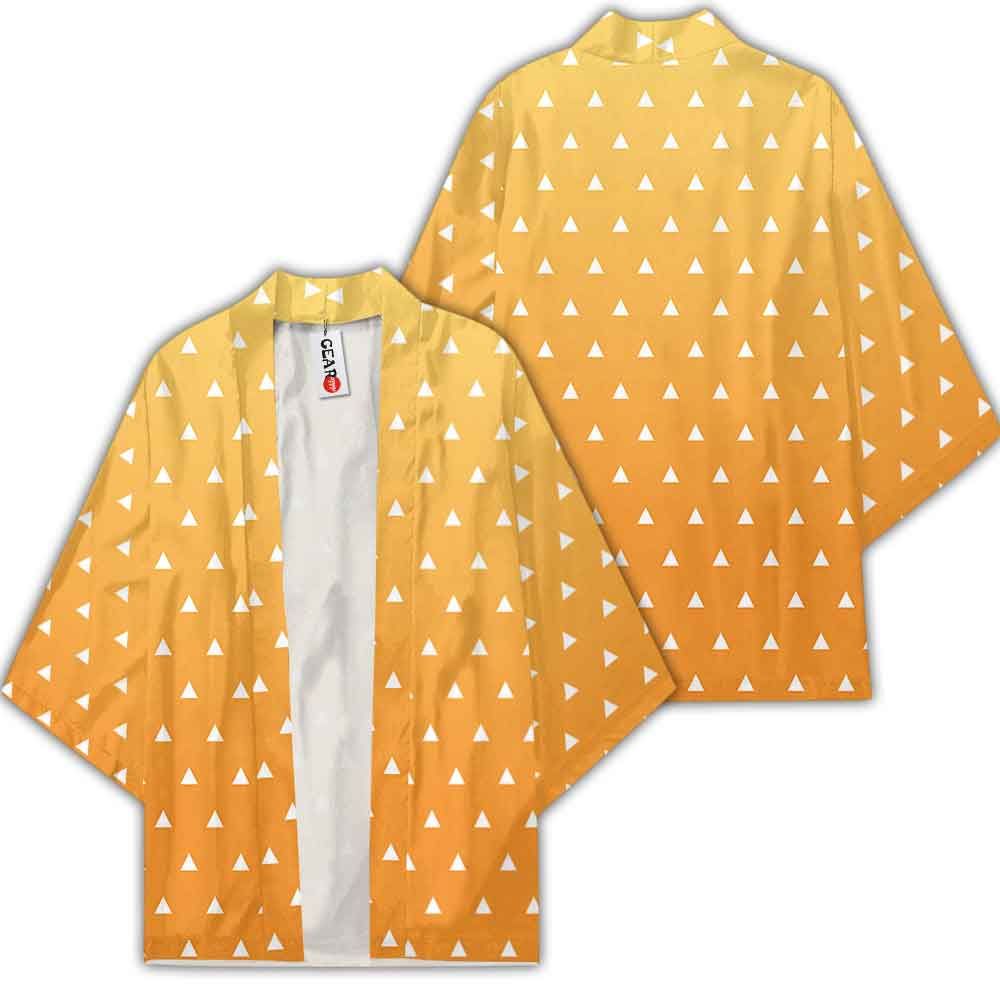 Zenitsu Kimono Uniform Anime Demon Slayer Merch Clothes GOT1308 Unisex / S Official Anime Kimono Merch