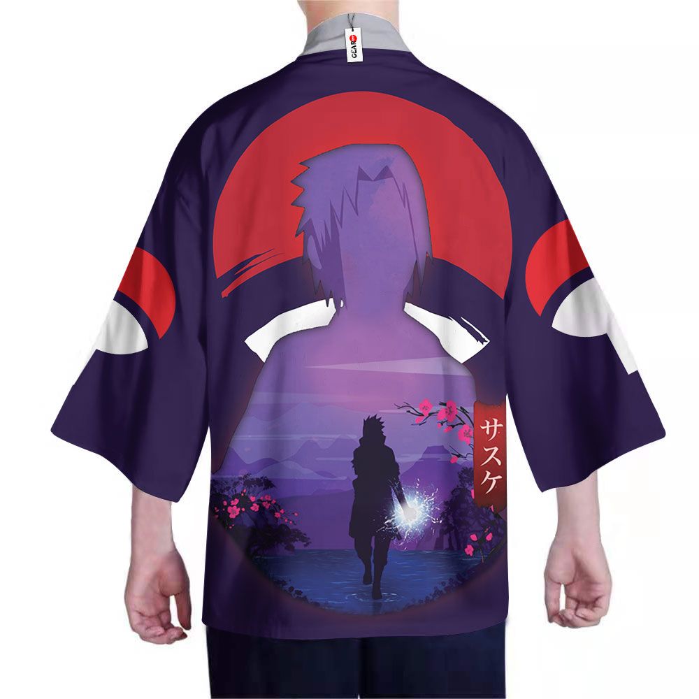 Uchiha Sasuke Kimono Custom Anime Naruto Merch Clothes GOT1308 Unisex / S Official Anime Kimono Merch
