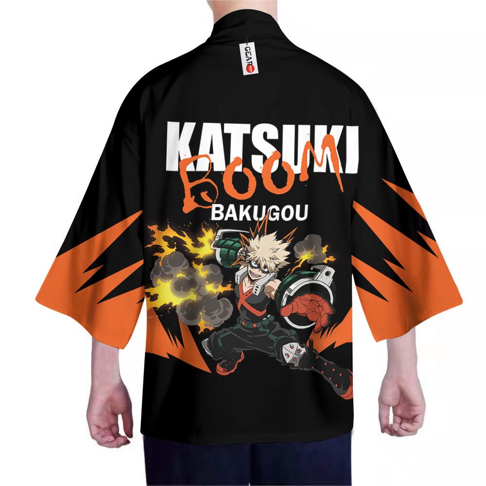 Katsuki Bakugo Kimono Custom Anime My Hero Academia Merch Clothes GOT1308 Unisex / S Official Anime Kimono Merch