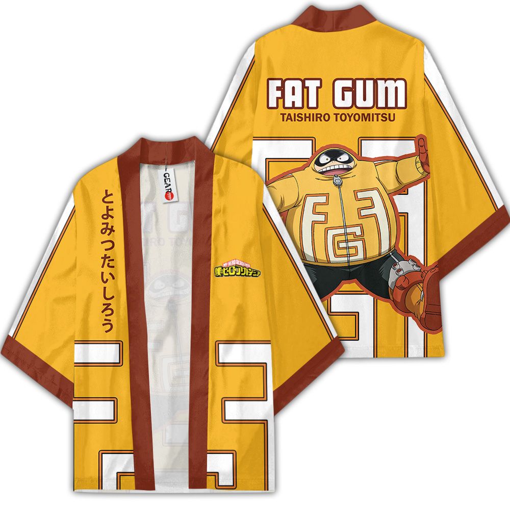 Fat Gum Kimono Custom Anime My Hero Academia Merch Quần áo GOT1308 Unisex / S Official Anime Kimono Merch