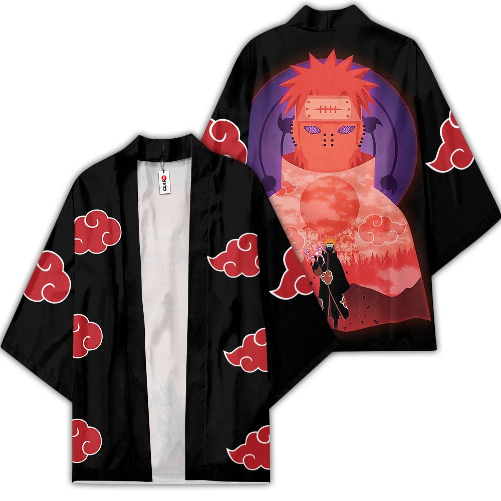 Akatsuki Pain Kimono Custom Anime Naruto Merch Clothes GOT1308 Unisex / S Official Anime Kimono Merch