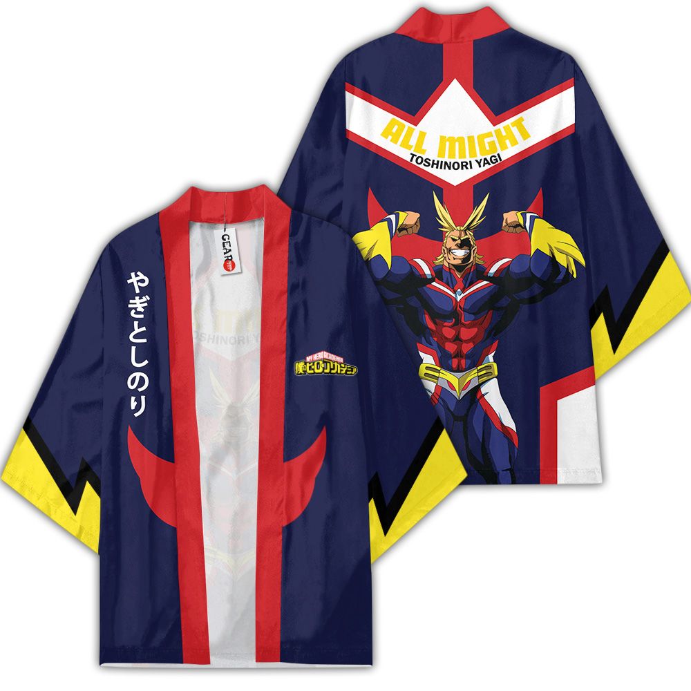 All Might Kimono Custom Anime My Hero Academia Merch Quần áo GOT1308 Unisex / S Official Anime Kimono Merch