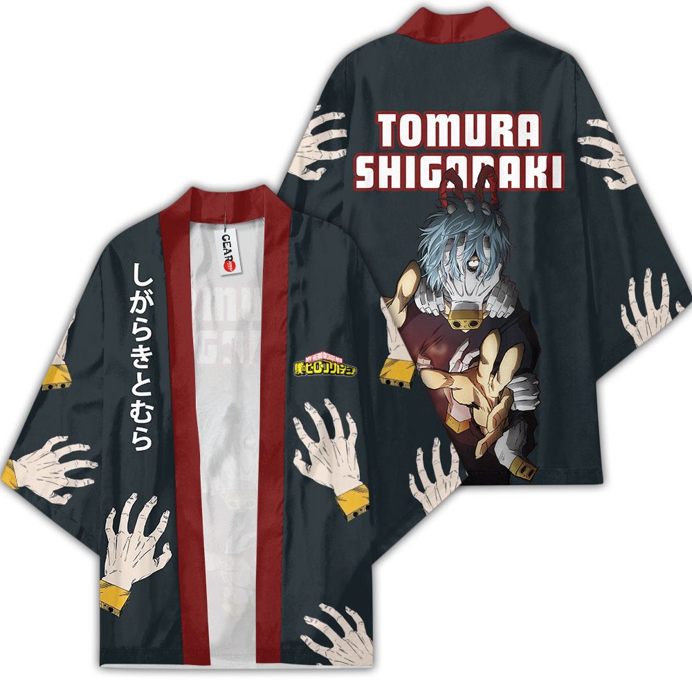 Tomura Shigaraki Kimono Custom Anime My Hero Academia Merch Quần áo GOT1308 Unisex / S Anime Official Kimono Merch