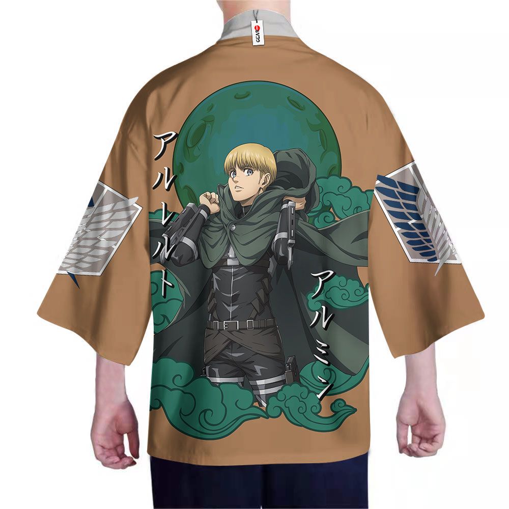 Armin Arlert Kimono Custom Anime Attack On Titan Merch Clothes GOT1308 Unisex / S Official Anime Kimono Merch