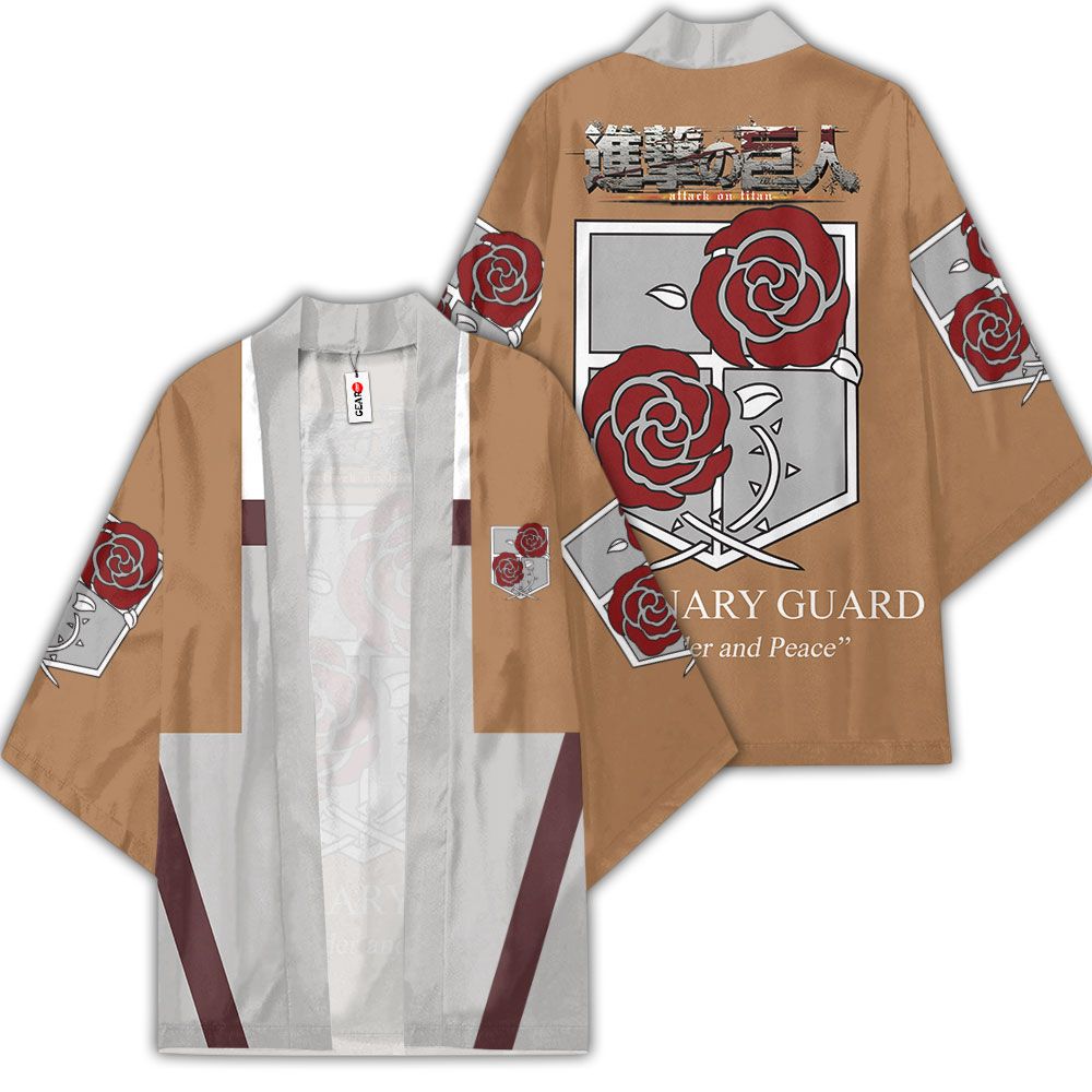 Stationary Guard Kimono Custom Anime Attack On Titan Merch Clothes GOT1308 Unisex / S Official Anime Kimono Merch