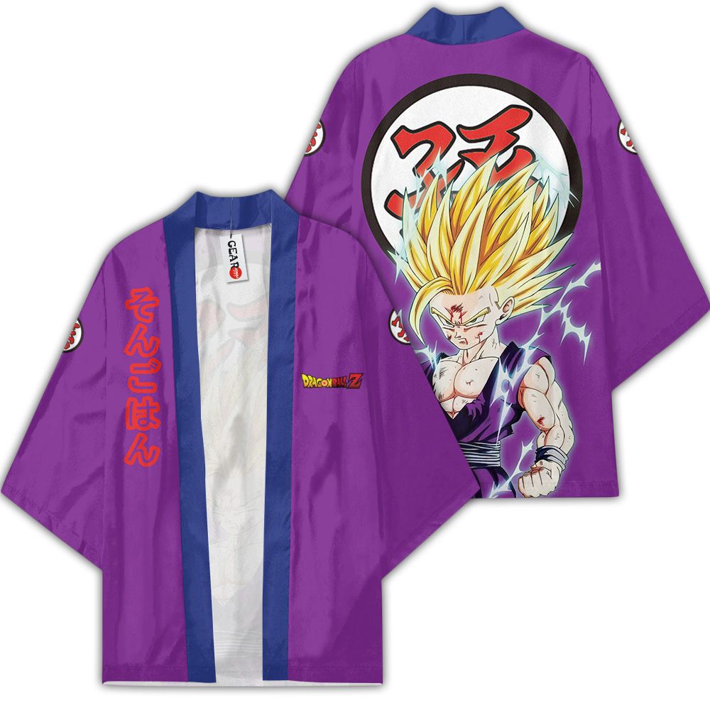 Gohan SSJ Kimono Custom Anime Dragon Ball Z Merch Clothes GOT1308 Unisex / S Official Anime Kimono Merch