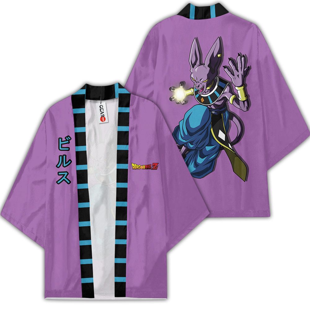 Beerus Kimono Custom Anime Dragon Ball Z Merch Quần áo GOT1308 Unisex / S Official Anime Kimono Merch