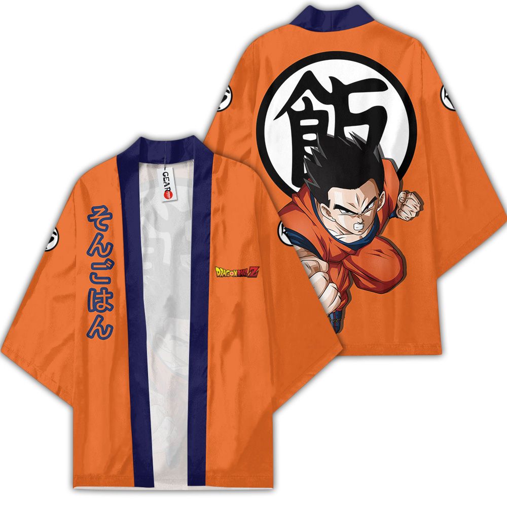 Gohan Kimono Custom Anime Dragon Ball Z Merch Quần áo GOT1308 Unisex / S Official Anime Kimono Merch