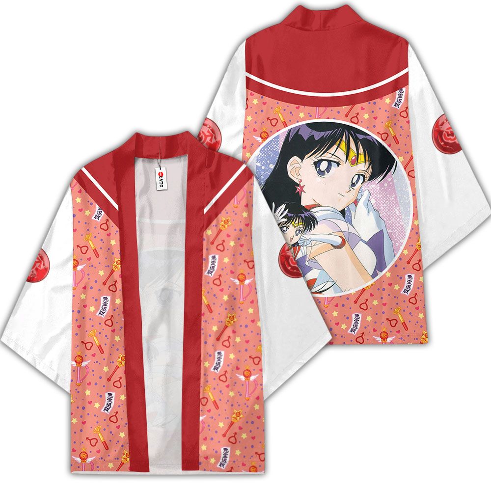 Sailor Mars Kimono Custom Anime Sailor Moon Merch Clothes GOT1308 Unisex / S Official Anime Kimono Merch