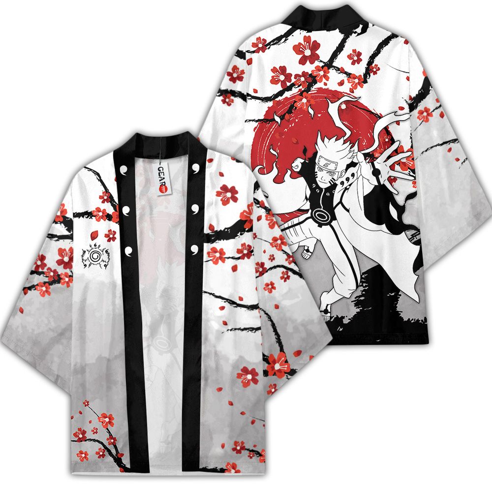 Naruto Bijuu Kimono Custom Japan Style Anime Naruto Merch Clothes GOT1308 Unisex / S Official Anime Kimono Merch