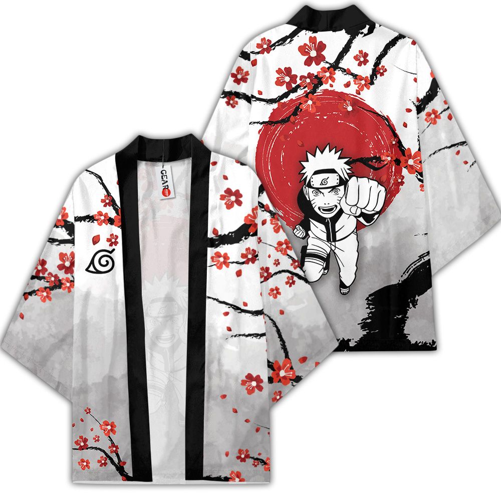 Uzumaki Naruto Kimono Tùy chỉnh Nhật Bản Phong cách Anime Naruto Merch Quần áo GOT1308 Unisex / S Chính thức Anime Kimono Merch