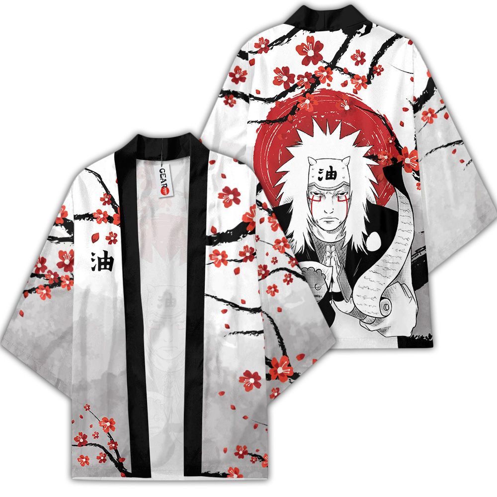 Jiraiya Kimono Tùy chỉnh Nhật Bản Phong cách Anime Naruto Merch Quần áo GOT1308 Unisex / S Chính thức Anime Kimono Merch