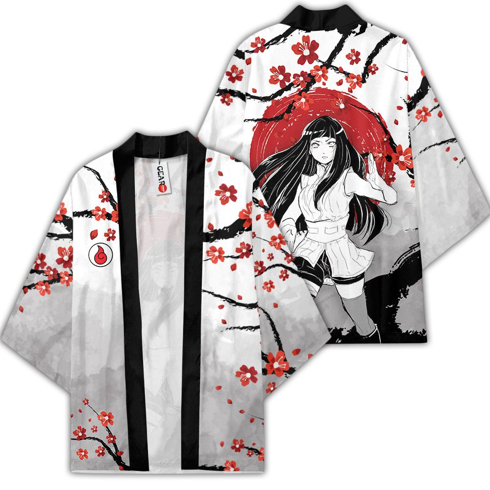 Hinata Hyuga Kimono Custom Japan Style Anime Naruto Merch Clothes GOT1308 Unisex / S Official Anime Kimono Merch