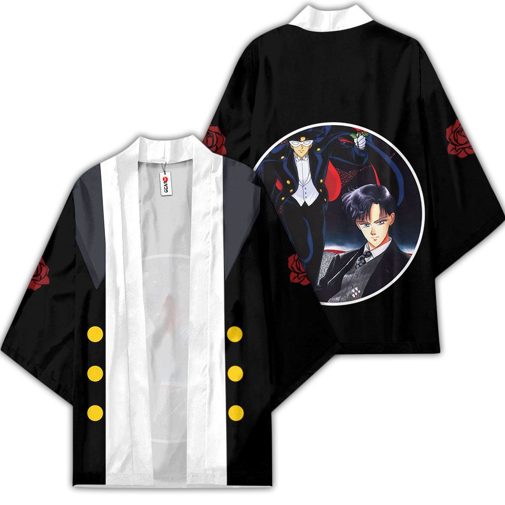 Tuxedo Kimono Custom Anime Sailor Moon Merch Clothes GOT1308 Unisex / S Official Anime Kimono Merch