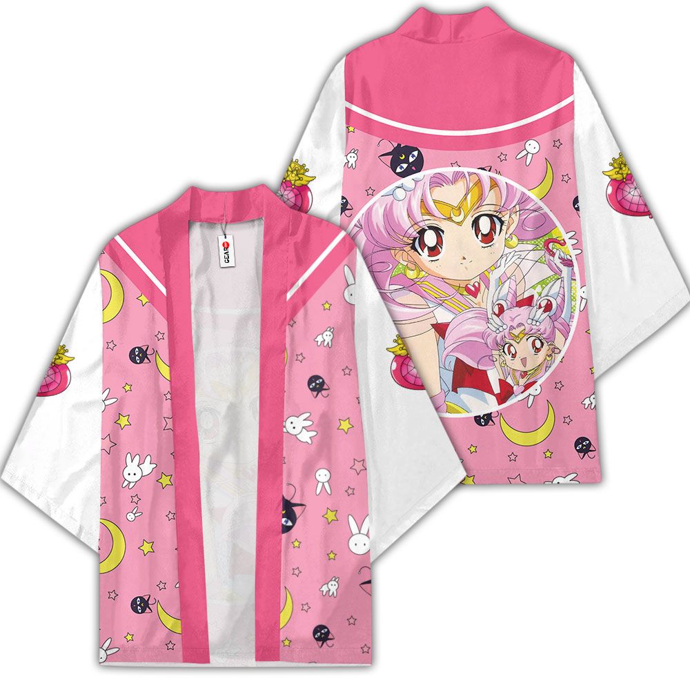 Sailor Chibiusa Kimono Custom Anime Sailor Moon Merch Clothes GOT1308 Unisex / S Official Anime Kimono Merch