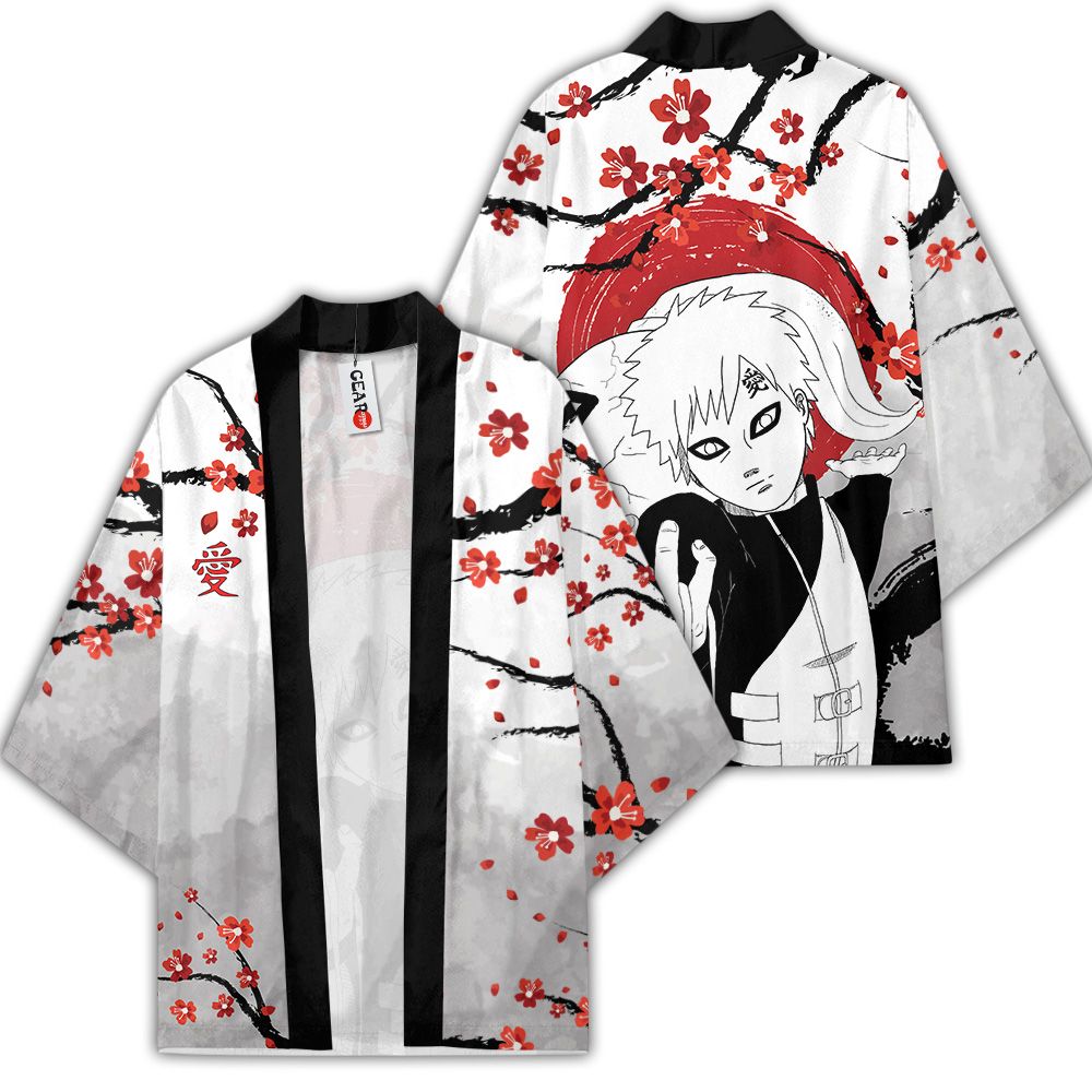 Gaara Kimono Custom Japan Style Anime Naruto Merch Clothes GOT1308 Unisex / S Official Anime Kimono Merch