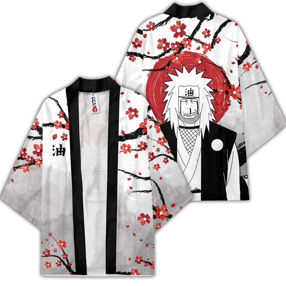 Jiraiya Pervy Sage Kimono Tùy chỉnh Nhật Bản Phong cách Anime Naruto Merch Quần áo GOT1308 Unisex / S Chính thức Anime Kimono Merch
