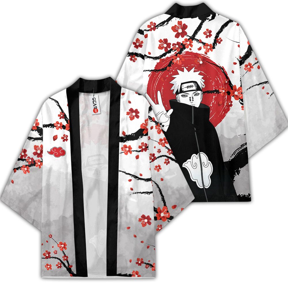 Akatsuki Pain Kimono Custom Japan Style Anime Naruto Merch Clothes GOT1308 Unisex / S Official Anime Kimono Merch