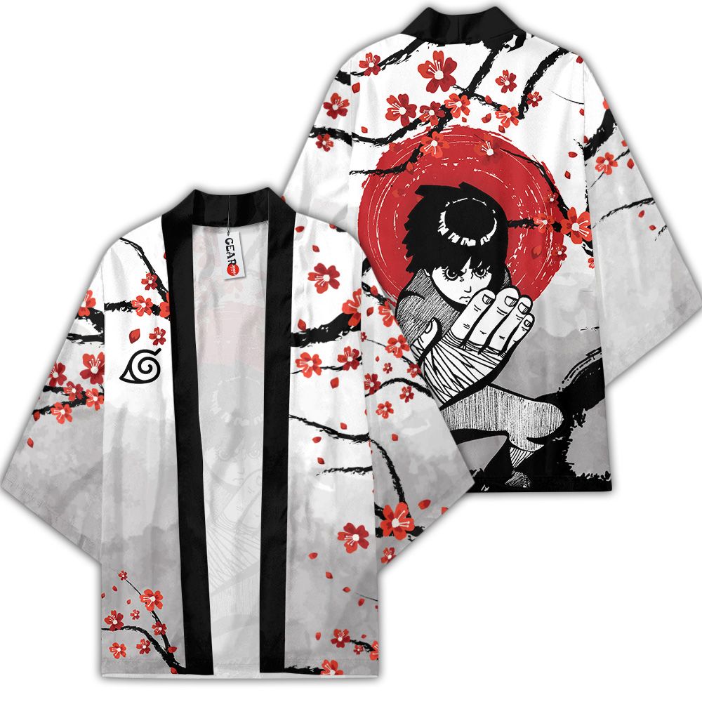 Rock Lee Kimono Custom Japan Style Anime Naruto Merch Clothes GOT1308 Unisex / S Official Anime Kimono Merch