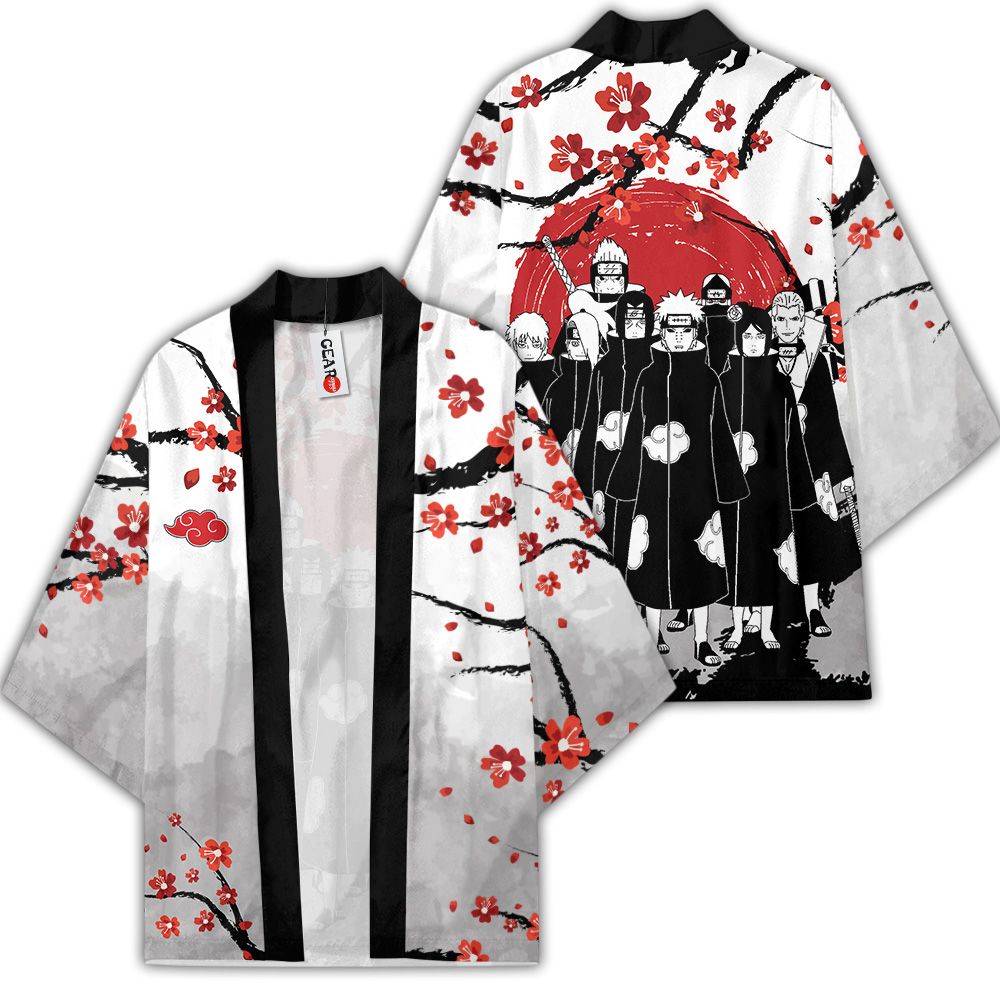 Akatsuki Kimono Custom Japan Style Anime Naruto Merch Clothes GOT1308 Unisex / S Official Anime Kimono Merch