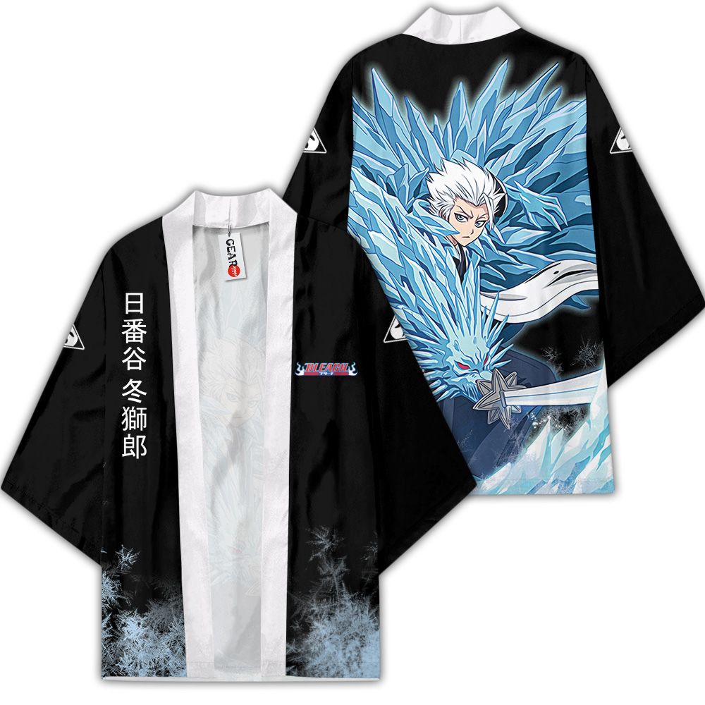 Toshiro Hitsugaya Kimono Custom Anime Bleach Merch Clothes GOT1308 Unisex / S Official Anime Kimono Merch