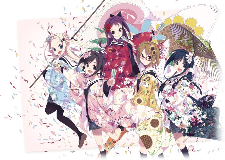 hanayamata wallpaper - Anime Kimono
