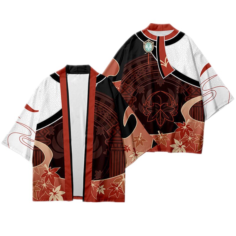 Game Genshin Impact Xiao Kaedehara Kazuha Barbatos Venti Klee Haori Kimono Cosplay Costumes Coat Shirt Adult 1 - Anime Kimono