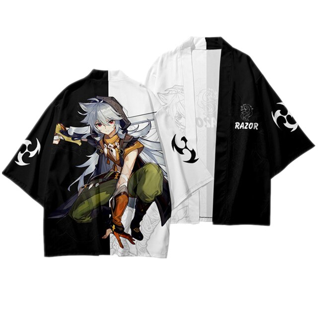 Game Genshin Impact Xiao Kaedehara Kazuha Barbatos Venti Klee Haori Kimono Cosplay Costumes Coat Shirt Adult 7.jpg 640x640 7 - Anime Kimono