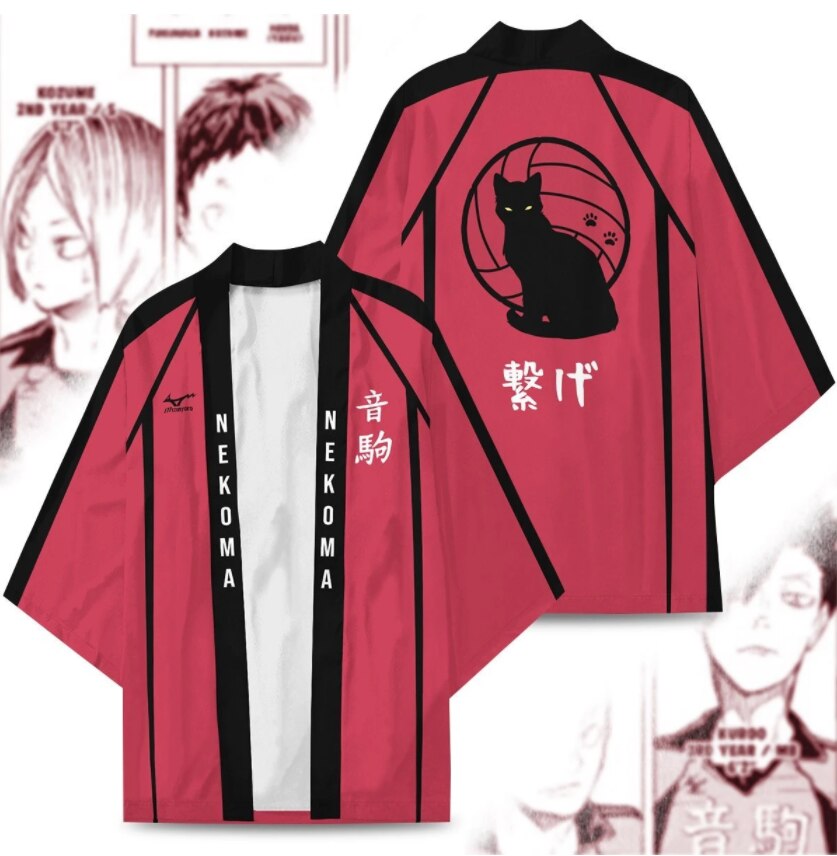 Anime mới Haikyuu Shoyo Hinata Kimono Oikawa Tooru Trang phục Cosplay Áo khoác Thiếu niên Haori Áo khoác cardigan Áo choàng tắm 2 - Anime Kimono