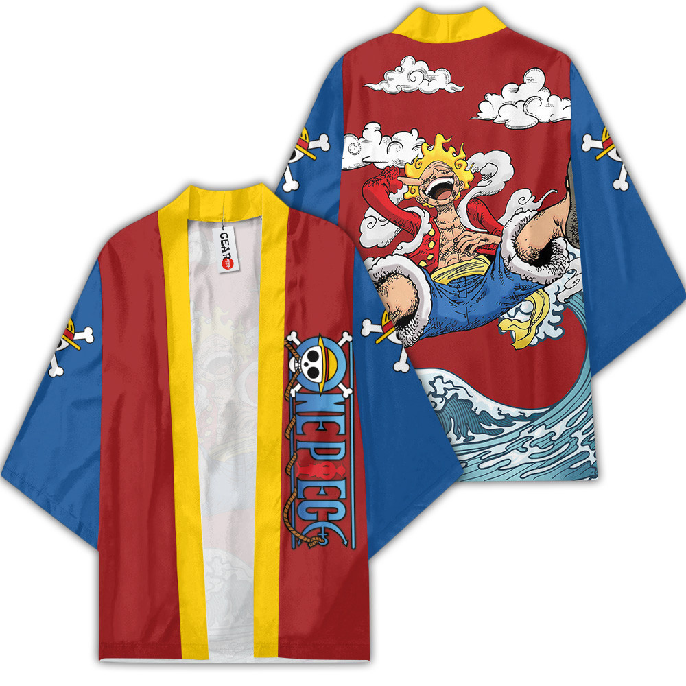 Luffy Gear 5 Kimono Shirts Custom Haori