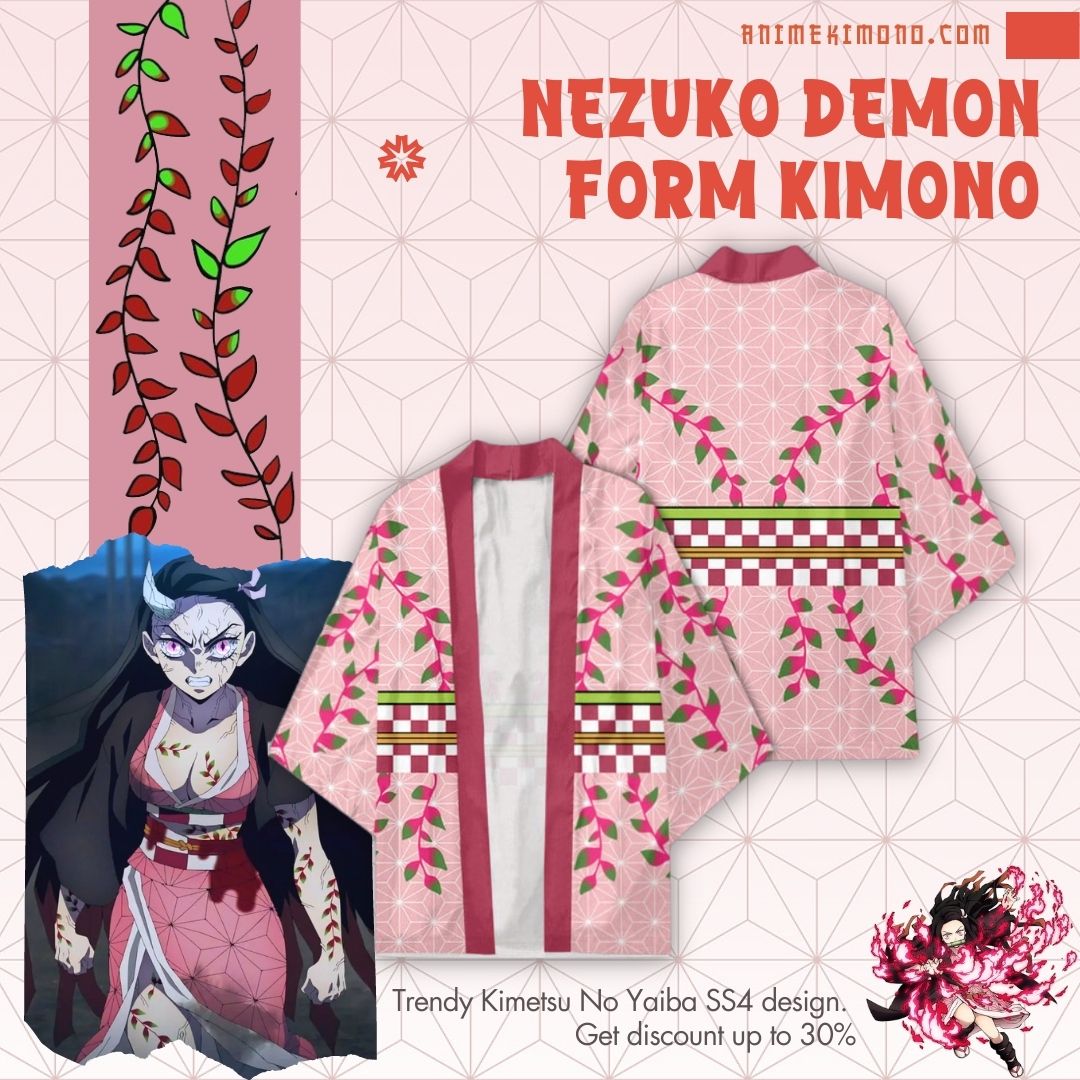 nezuko demon form kimono - Anime Kimono